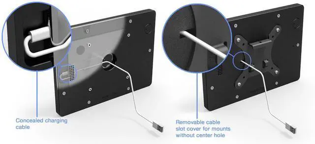 Alt view image 4 of 4 - VidaMount White VESA Enclosure compatible with iPad 2/3/4