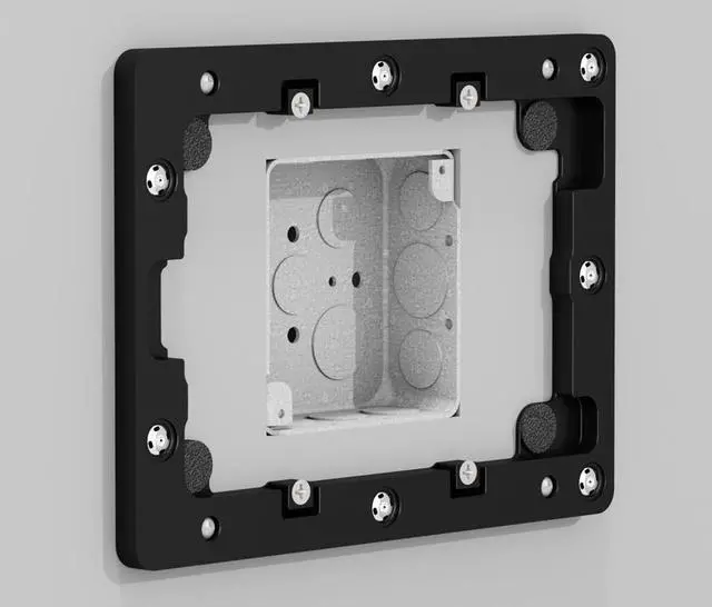 Alt view image 10 of 14 - VidaMount Black On-Wall Tablet Mount compatible with iPad Mini 1/2/3