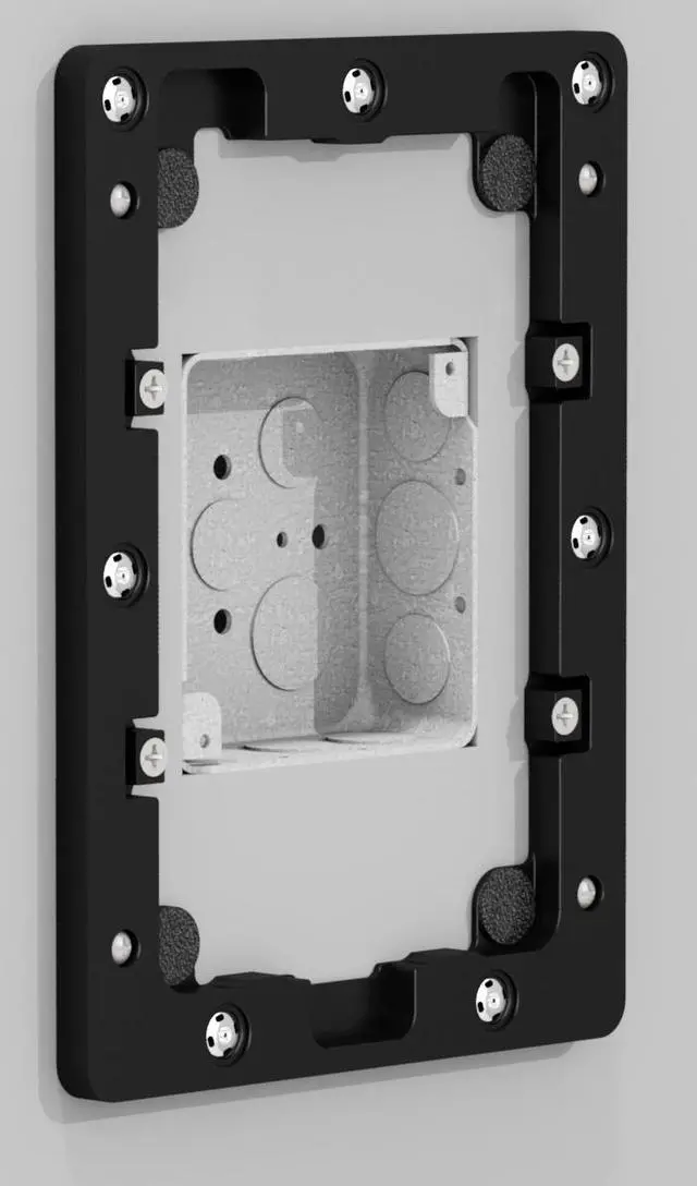 Alt view image 14 of 14 - VidaMount Black On-Wall Tablet Mount compatible with iPad Mini 1/2/3
