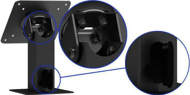 Alt view image 3 of 7 - 360 Tilting VESA Surface Mount - Black