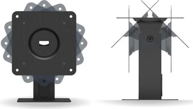 Alt view image 4 of 7 - 360 Tilting VESA Surface Mount - Black