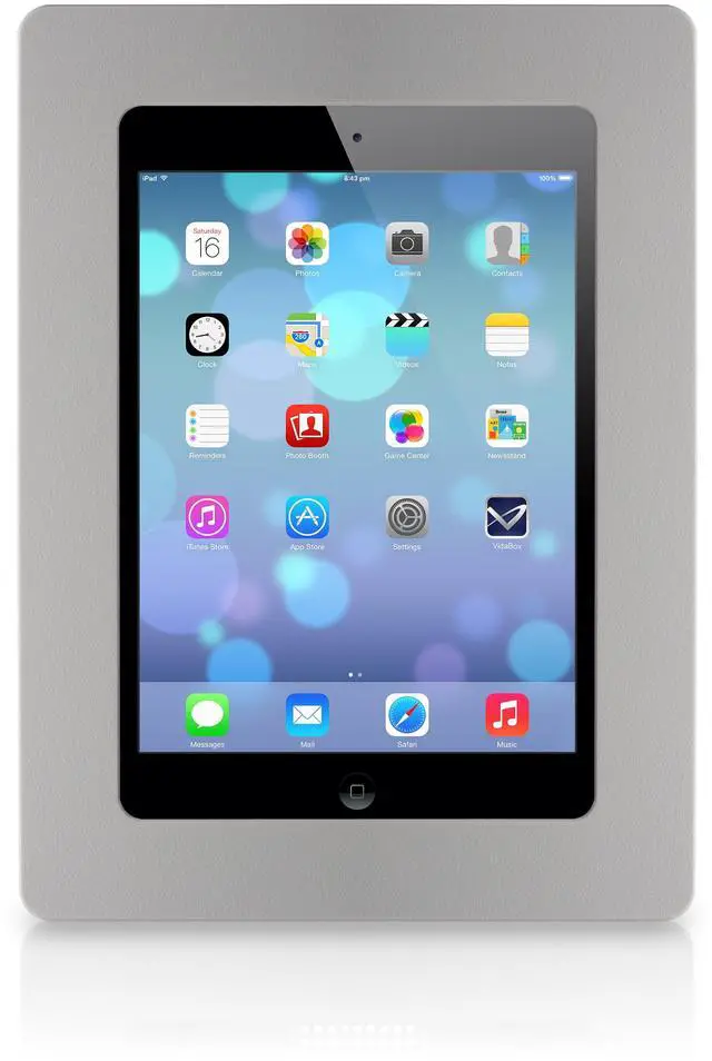 Main image of VidaMount Light Grey VESA Enclosure compatible with iPad 2/3/4