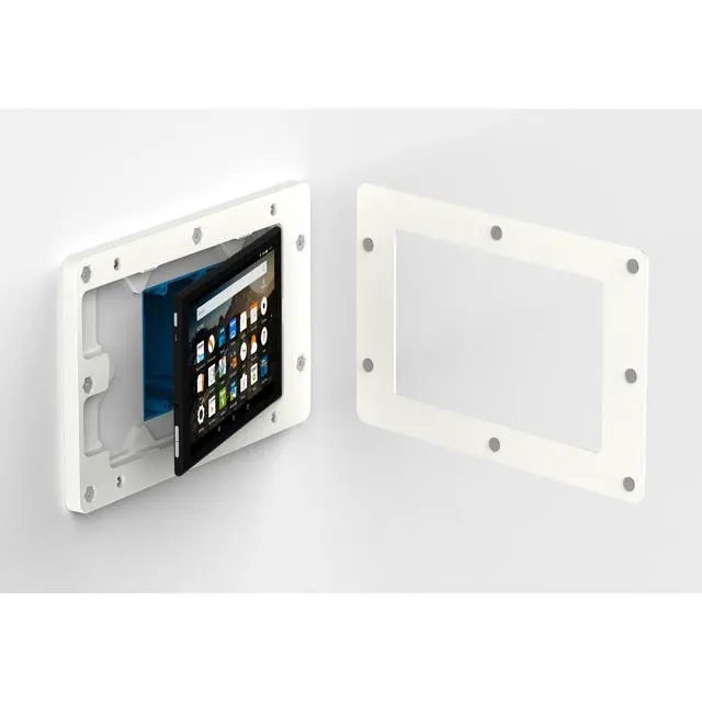 Alt view image 5 of 7 - VidaMount On-Wall Tablet Mount - Amazon Fire HD8 5th Gen - White