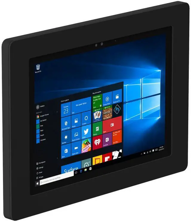 Main image of VidaMount Black On-Wall Tablet Mount compatible with Microsoft Surface Pro 7+, Pro 7, Pro 6, Pro 5, Pro 4