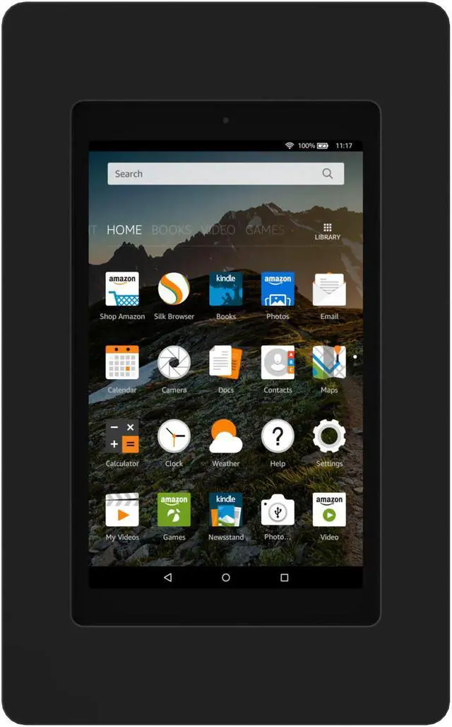 Alt view image 3 of 7 - VidaMount On-Wall Tablet Mount - Amazon Fire HD8 5th Gen - Black