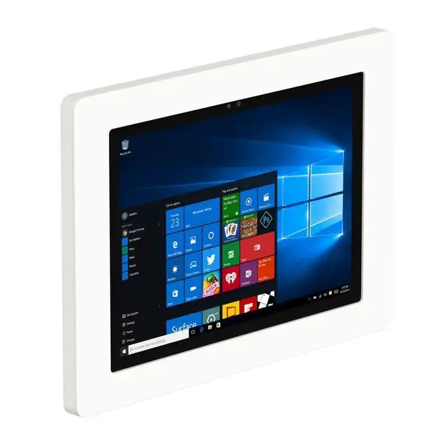 Main image of VidaMount White On-Wall Tablet Mount compatible with Microsoft Surface Pro 7+, Pro 7, Pro 6, Pro 5, Pro 4