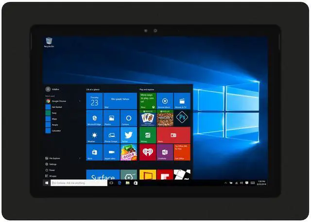 Alt view image 2 of 7 - VidaMount Black VESA Enclosure compatible with Microsoft Surface Pro 7+, Pro 7, Pro 6, Pro 5, Pro 4