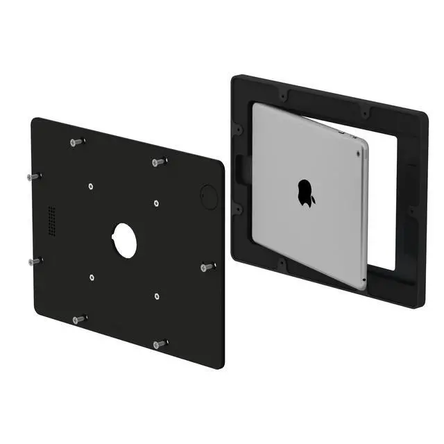 Alt view image 7 of 7 - VidaMount Black Covered Home Button VESA Enclosure compatible with iPad (5th / 6th Gen) 9.7"/Pro 9.7", Air 1/2