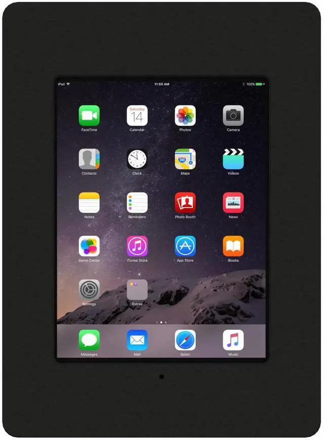 Alt view image 3 of 7 - VidaMount Black Covered Home Button VESA Enclosure compatible with iPad Mini 4 & 5