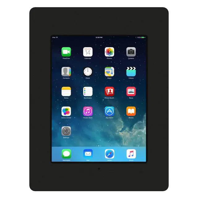 Alt view image 3 of 7 - VidaMount Black Covered Home Button VESA Enclosure compatible with iPad (5th / 6th Gen) 9.7"/Pro 9.7", Air 1/2