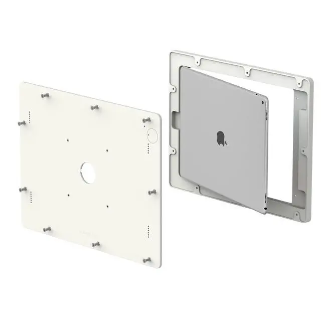 Alt view image 7 of 7 - VidaMount White Covered Home Button VESA Enclosure compatible with iPad Pro 12.9" (1st/2nd Gen)