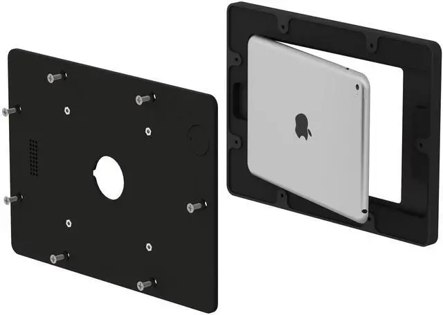 Alt view image 7 of 7 - VidaMount Black Covered Home Button VESA Enclosure compatible with iPad Mini 4 & 5