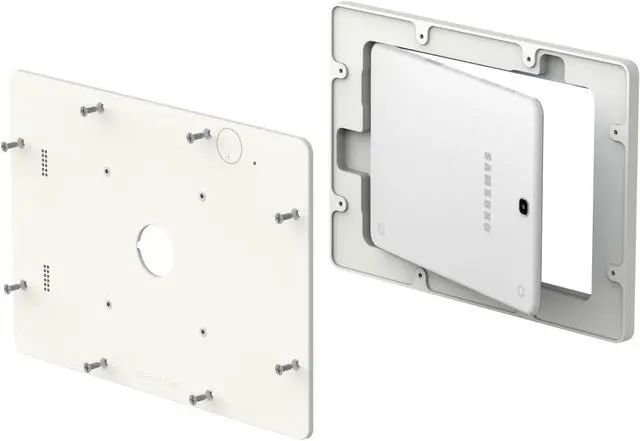 Alt view image 7 of 7 - VidaMount White VESA Enclosure compatible with Samsung Galaxy Tab A 9.7