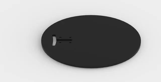 Alt view image 3 of 7 - Round Base for Fixed or Flexible Surface VESA Mount - Black