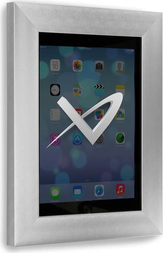Main image of VidaMount iPad 2 / 3 / 4 On Wall Metal Frame - Florentine Silver