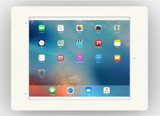 Alt view image 2 of 7 - VidaMount White Home Button Covered Enclosure and Tilting VESA Slim Wall Mount [Bundle] compatible with iPad Pro 12.9" (1st/2nd Gen)