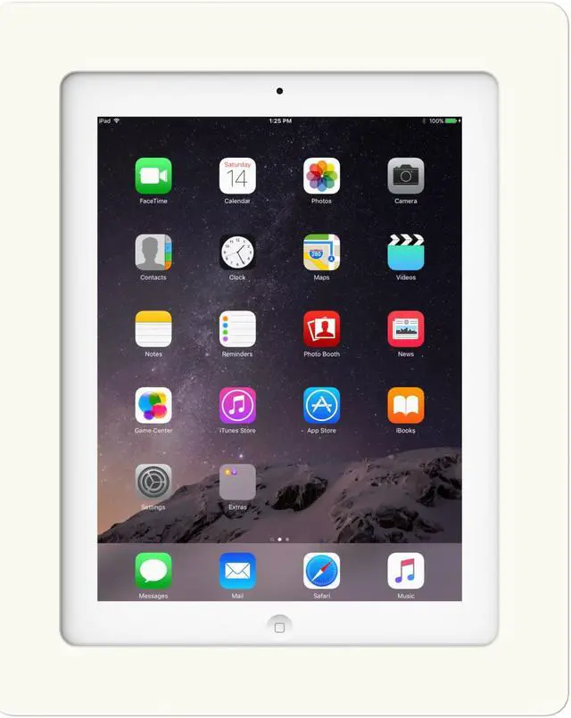 Alt view image 3 of 7 - VidaMount White On-Wall Tablet Mount compatible with iPad 2/3/4