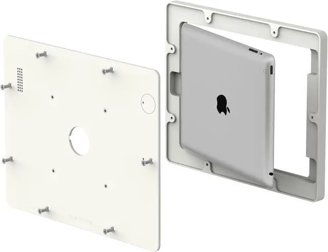 Alt view image 7 of 7 - VidaMount White VESA Enclosure compatible with iPad 2/3/4