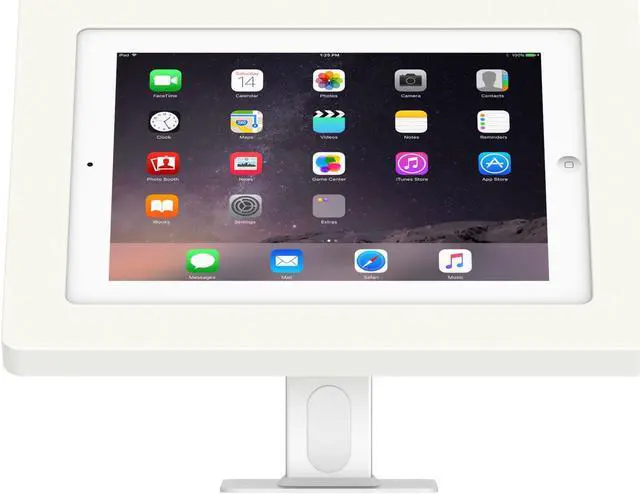 Alt view image 2 of 7 - VidaMount White Enclosure and Rotating & Tilting Desk/Table Mount [Bundle] compatible with iPad 2/3/4