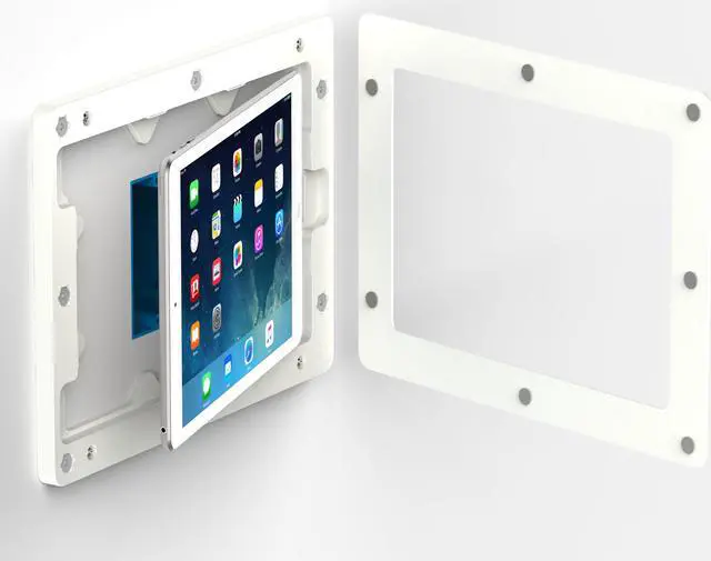 Alt view image 5 of 7 - VidaMount White On-Wall Tablet Mount compatible with iPad 9.7 (5th / 6th Gen), Pro 9.7", Air 1/2