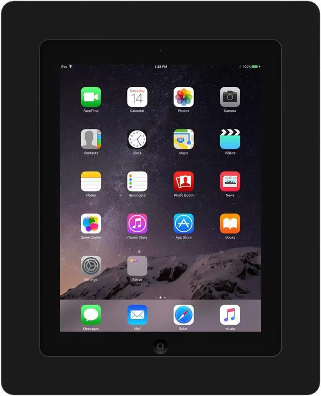 Alt view image 3 of 7 - VidaMount Black On-Wall Tablet Mount compatible with iPad 2/3/4