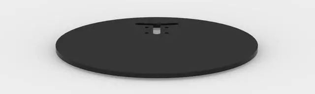 Alt view image 2 of 7 - Round Base for Fixed or Flexible Surface VESA Mount - Black