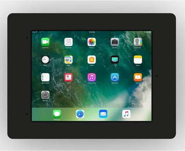 Alt view image 2 of 7 - VidaMount Black Home Button Covered Enclosure and Tilting VESA Slim Wall Mount [Bundle] compatible with iPad Pro 10.5" & Air 3rd Gen
