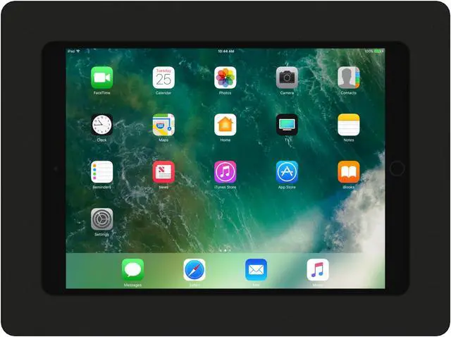 Alt view image 3 of 7 - VidaMount Black Enclosure and Fixed Permanent Glass Mount [Bundle] compatible with iPad Pro 10.5" & Air 3rd Gen
