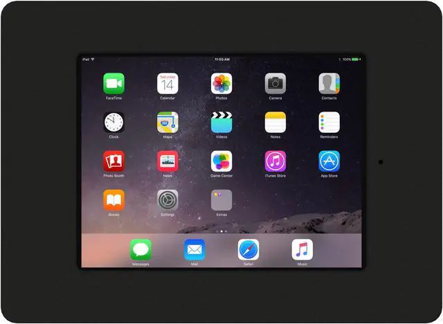 Alt view image 2 of 7 - VidaMount Black Covered Home Button VESA Enclosure compatible with iPad Mini 1/2/3