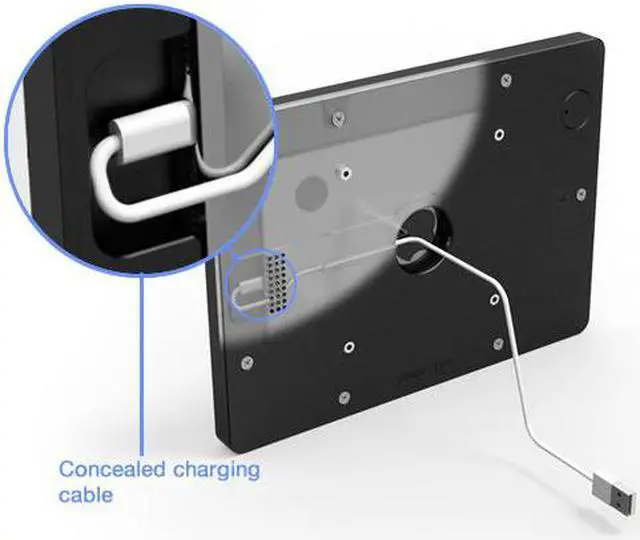 Alt view image 6 of 7 - VidaMount Light Grey VESA Enclosure compatible with Microsoft Surface Pro 7+, Pro 7, Pro 6, Pro 5, Pro 4