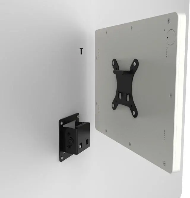 Alt view image 5 of 7 - VidaMount White Home Button Covered Enclosure and Tilting VESA Slim Wall Mount [Bundle] compatible with iPad Pro 12.9" (1st/2nd Gen)