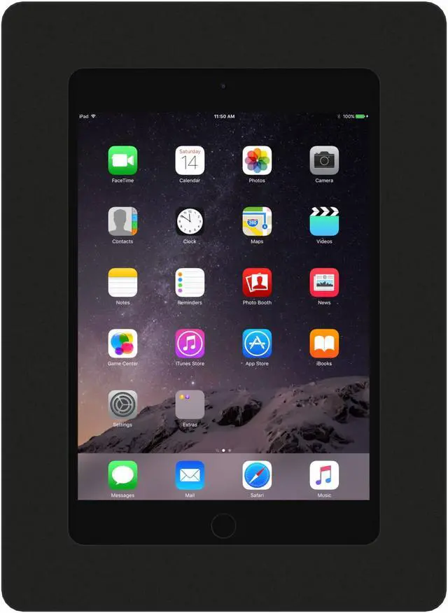 Alt view image 3 of 7 - VidaMount Black VESA Enclosure compatible with iPad Mini 1/2/3