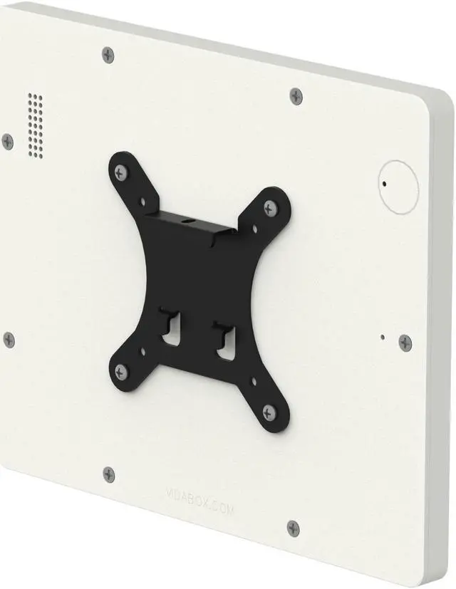Alt view image 6 of 7 - VidaMount White Home Button Covered Enclosure and Tilting VESA Slim Wall Mount [Bundle] compatible with iPad 2/3/4
