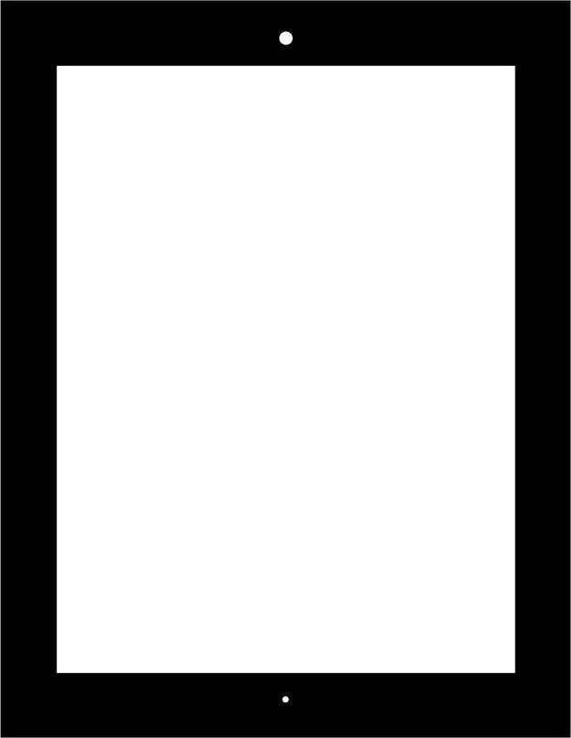 Main image of VidaMount Wall Frame Home Button Cover - iPad 2/3/4 - Black