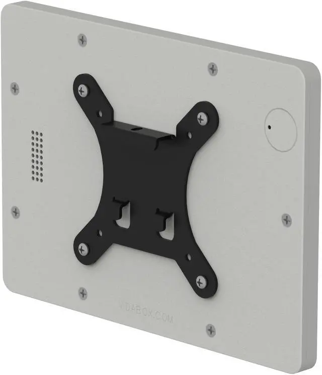 Alt view image 6 of 7 - VidaMount Light Grey Enclosure and Tilting VESA Slim Wall Mount [Bundle] compatible with iPad Mini 4 & 5