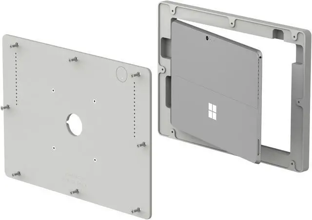 Alt view image 7 of 7 - VidaMount Light Grey VESA Enclosure compatible with Microsoft Surface Pro 7+, Pro 7, Pro 6, Pro 5, Pro 4