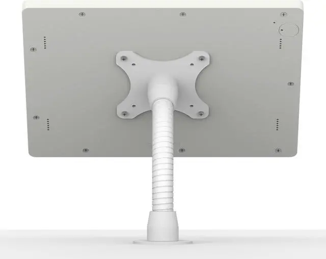 Alt view image 3 of 7 - VidaMount White Home Button Covered Enclosure and Flexible Desk/Wall Surface Mount [Bundle] compatible with iPad Pro 12.9" (1st/2nd Gen)