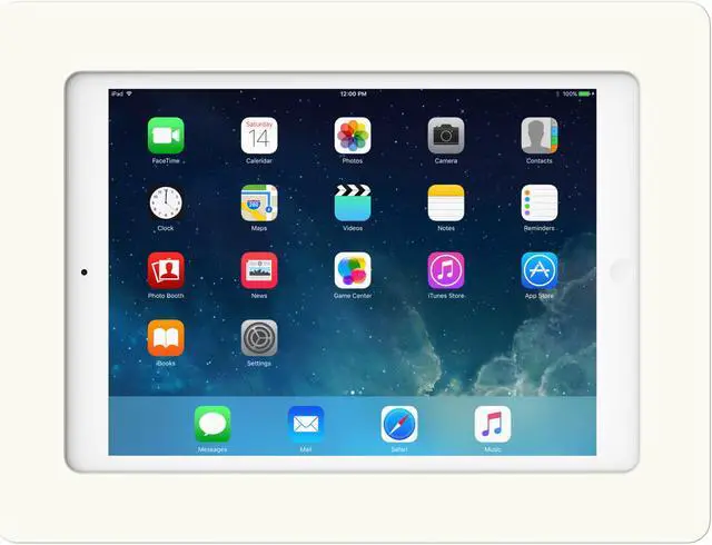 Alt view image 2 of 7 - VidaMount White On-Wall Tablet Mount compatible with iPad 9.7 (5th / 6th Gen), Pro 9.7", Air 1/2