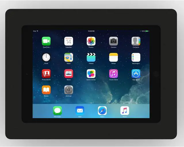 Alt view image 2 of 7 - VidaMount Black Enclosure and Tilting VESA Slim Wall Mount [Bundle] compatible with iPad 9.7 (5th / 6th Gen), Pro 9.7", Air 1/2