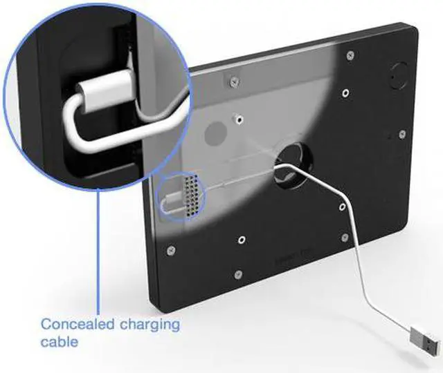 Alt view image 6 of 7 - VidaMount Light Grey VESA Enclosure compatible with Samsung Galaxy Tab E 9.6
