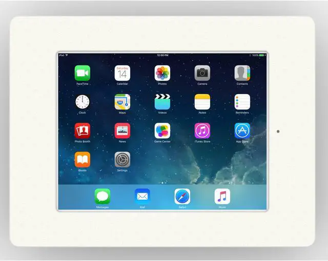 Alt view image 2 of 7 - VidaMount White Home Button Covered Enclosure and Tilting VESA Slim Wall Mount [Bundle] compatible with iPad 9.7 (5th / 6th Gen), Pro 9.7", Air 1/2