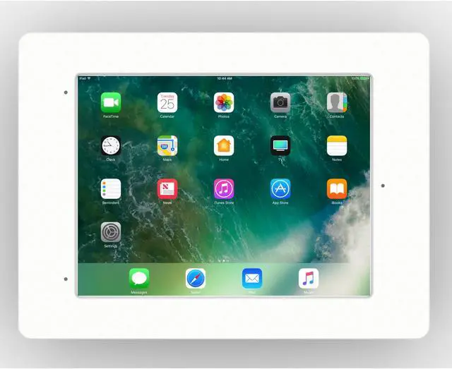 Alt view image 2 of 7 - VidaMount White Home Button Covered Enclosure and Tilting VESA Slim Wall Mount [Bundle] compatible with iPad Pro 10.5" & Air 3rd Gen