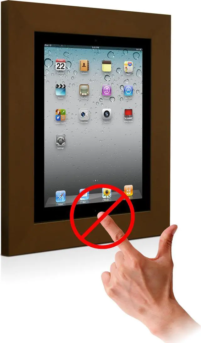 Main image of VidaMount Wall Frame Home Button Cover - iPad 2/3/4 - White