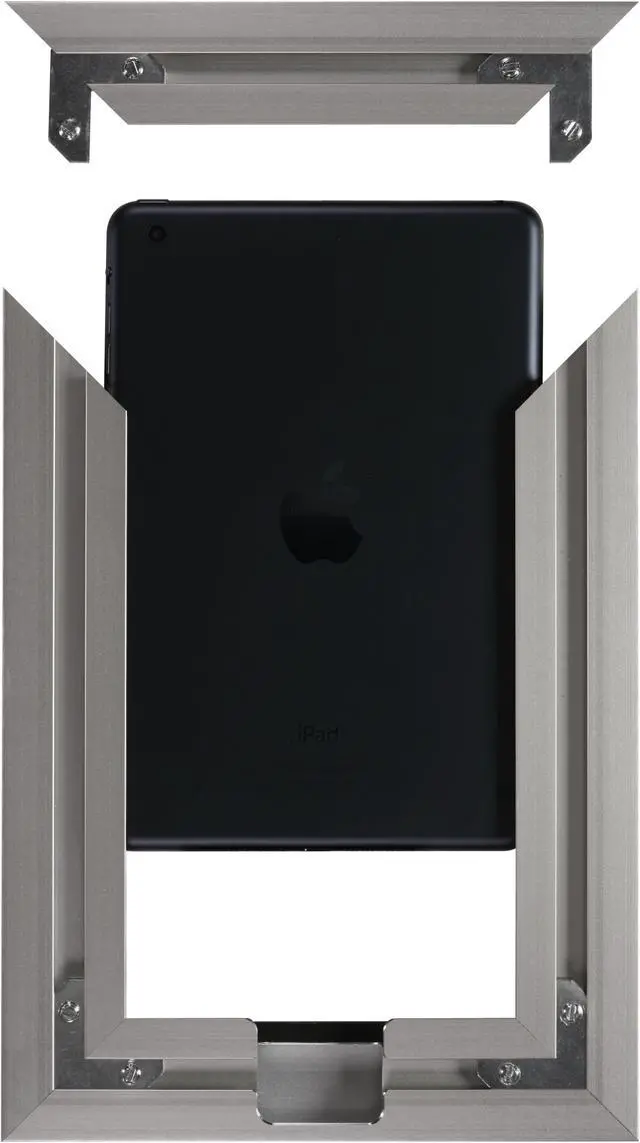 Alt view image 3 of 5 - VidaMount iPad Mini On Wall Metal Frame - Florentine Silver