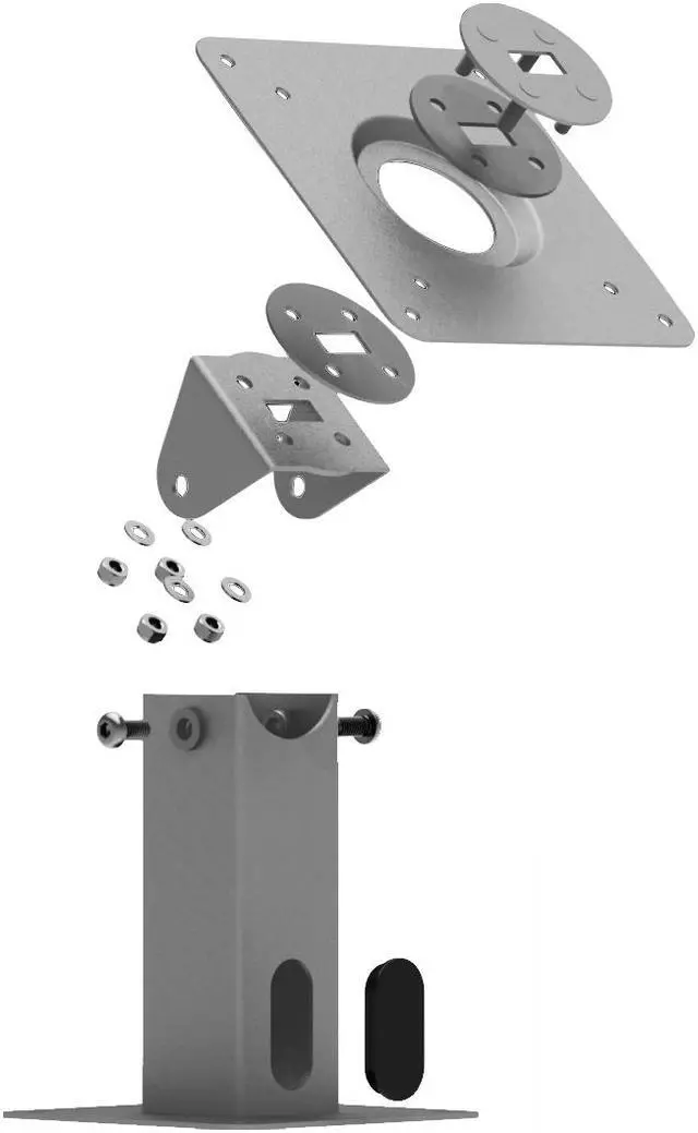Alt view image 2 of 7 - 360 Tilting VESA Surface Mount - Silver