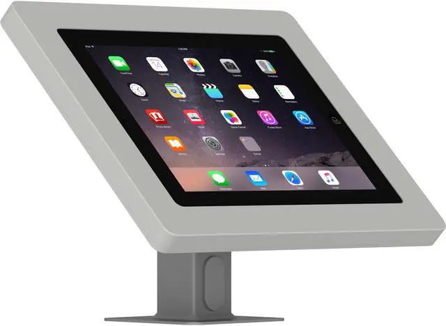 Main image of VidaMount Light Grey Enclosure and Rotating & Tilting Desk/Table Mount [Bundle] compatible with iPad 2/3/4