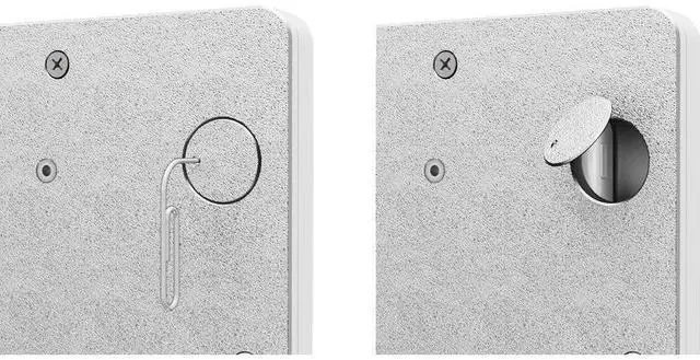 Alt view image 5 of 7 - VidaMount White Covered Home Button VESA Enclosure compatible with iPad 2/3/4