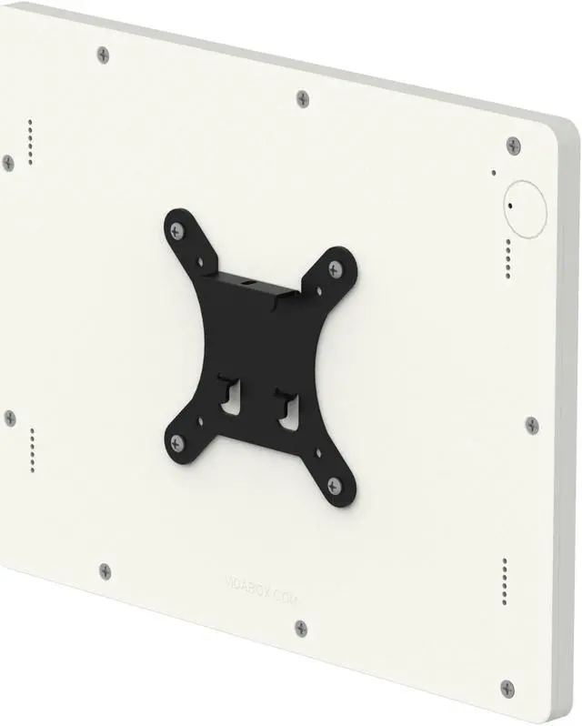Alt view image 6 of 7 - VidaMount White Home Button Covered Enclosure and Tilting VESA Slim Wall Mount [Bundle] compatible with iPad Pro 12.9" (1st/2nd Gen)