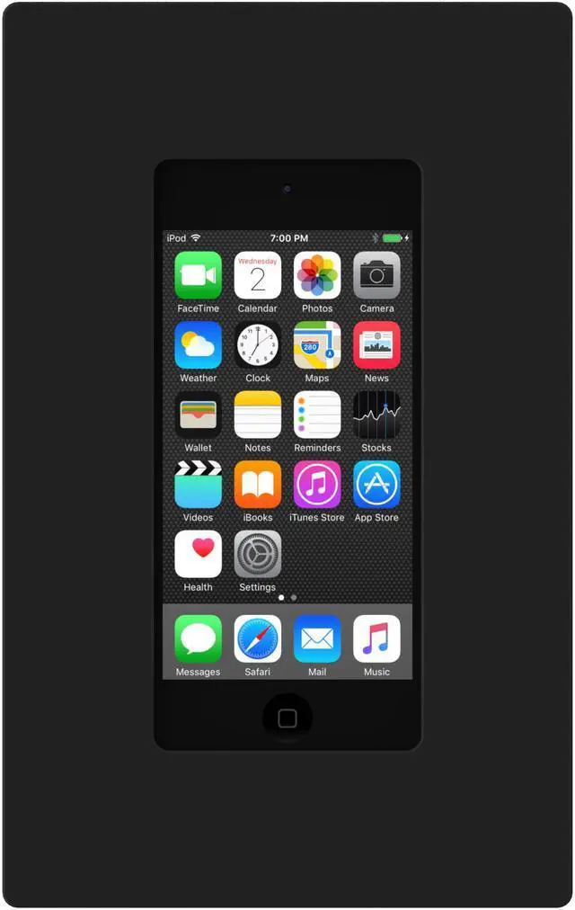Alt view image 3 of 7 - VidaMount On-Wall Compatible with iPod (5th, 6th & 7th Gen) Mount - Black