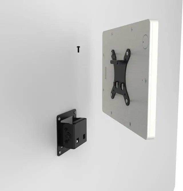 Alt view image 5 of 7 - VidaMount White Home Button Covered Enclosure and Tilting VESA Slim Wall Mount [Bundle] compatible with iPad 9.7 (5th / 6th Gen), Pro 9.7", Air 1/2
